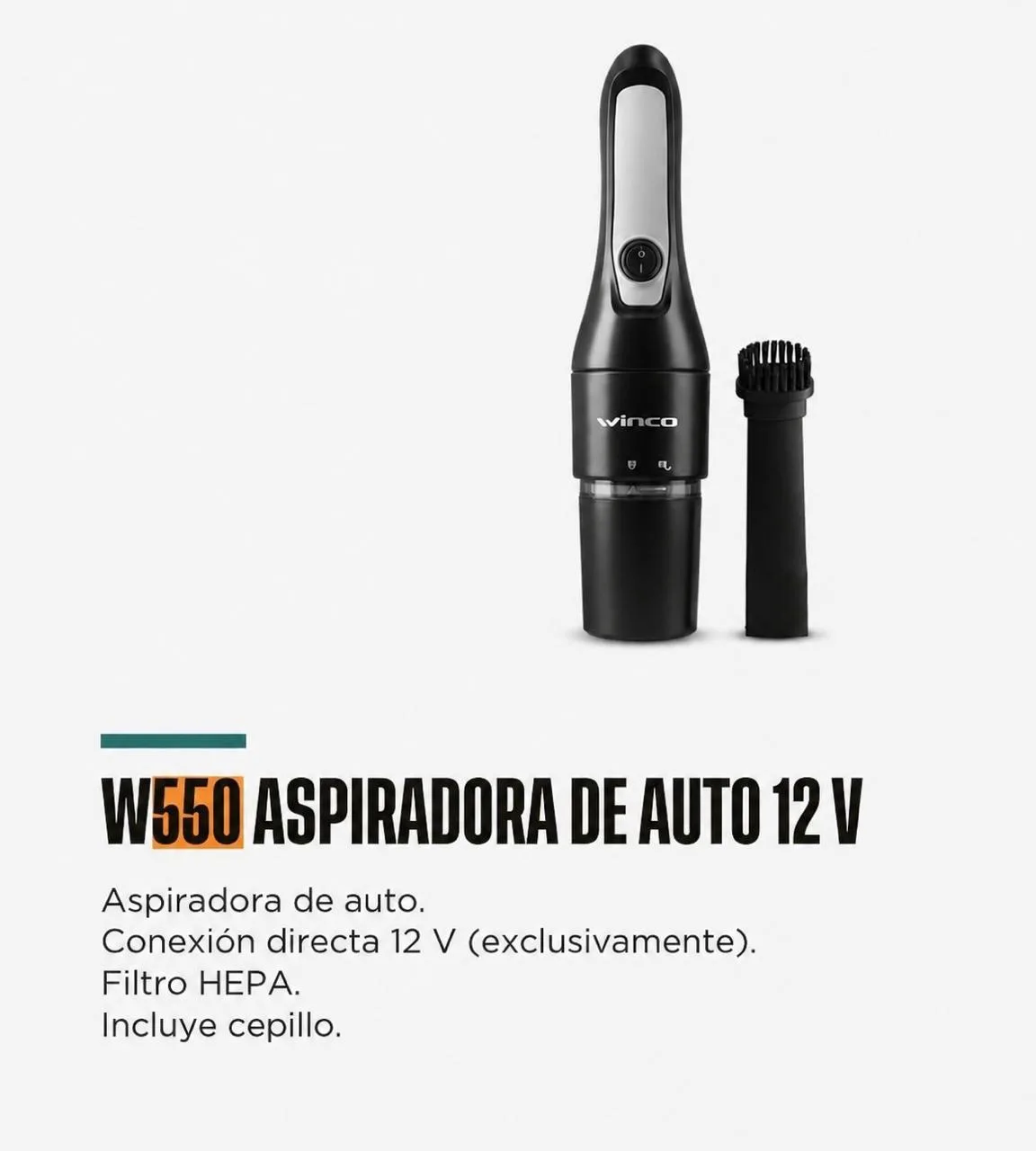 Aspiradora de Auto Winco
