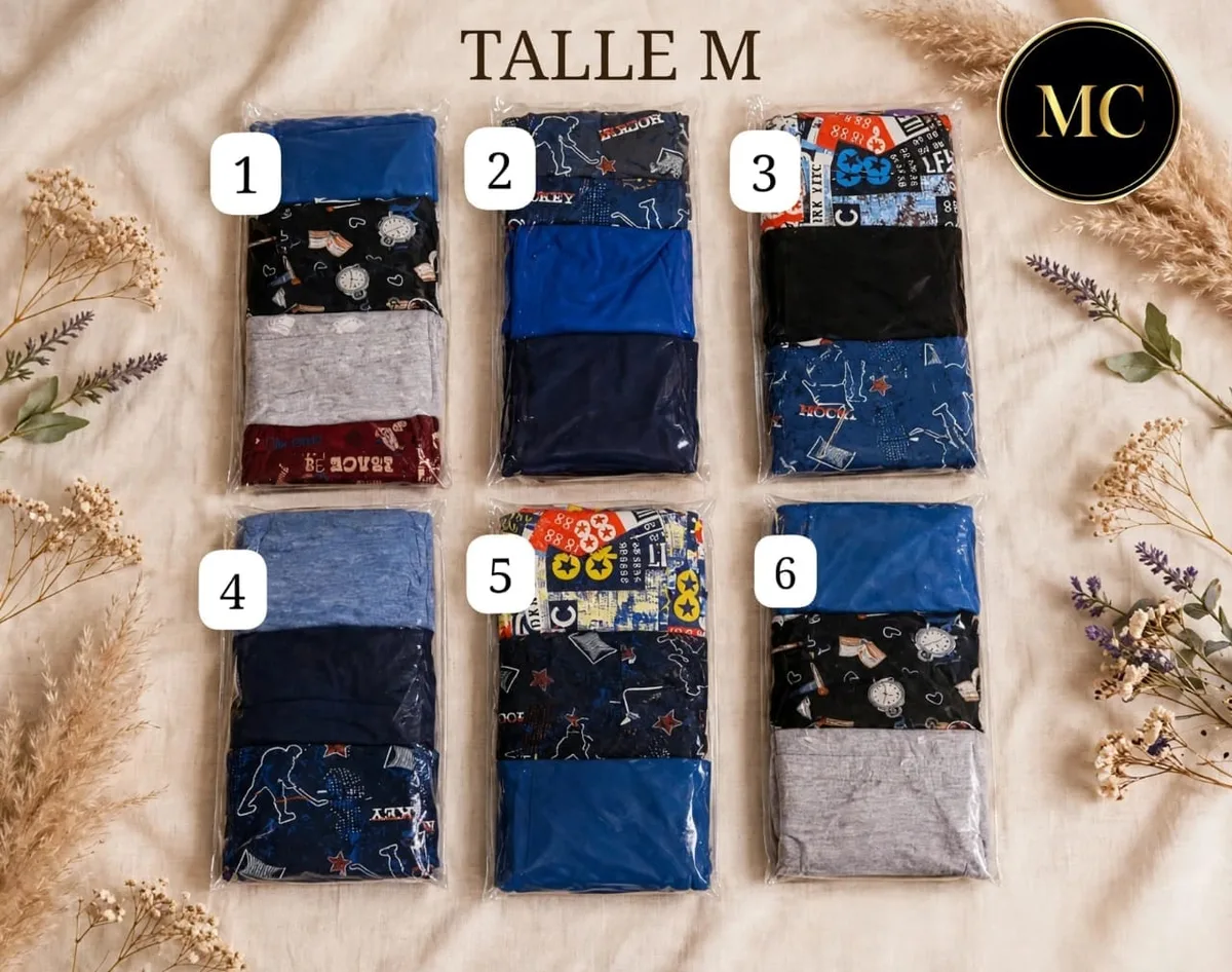 MC16 Boxers Uomo  T M Packs x3