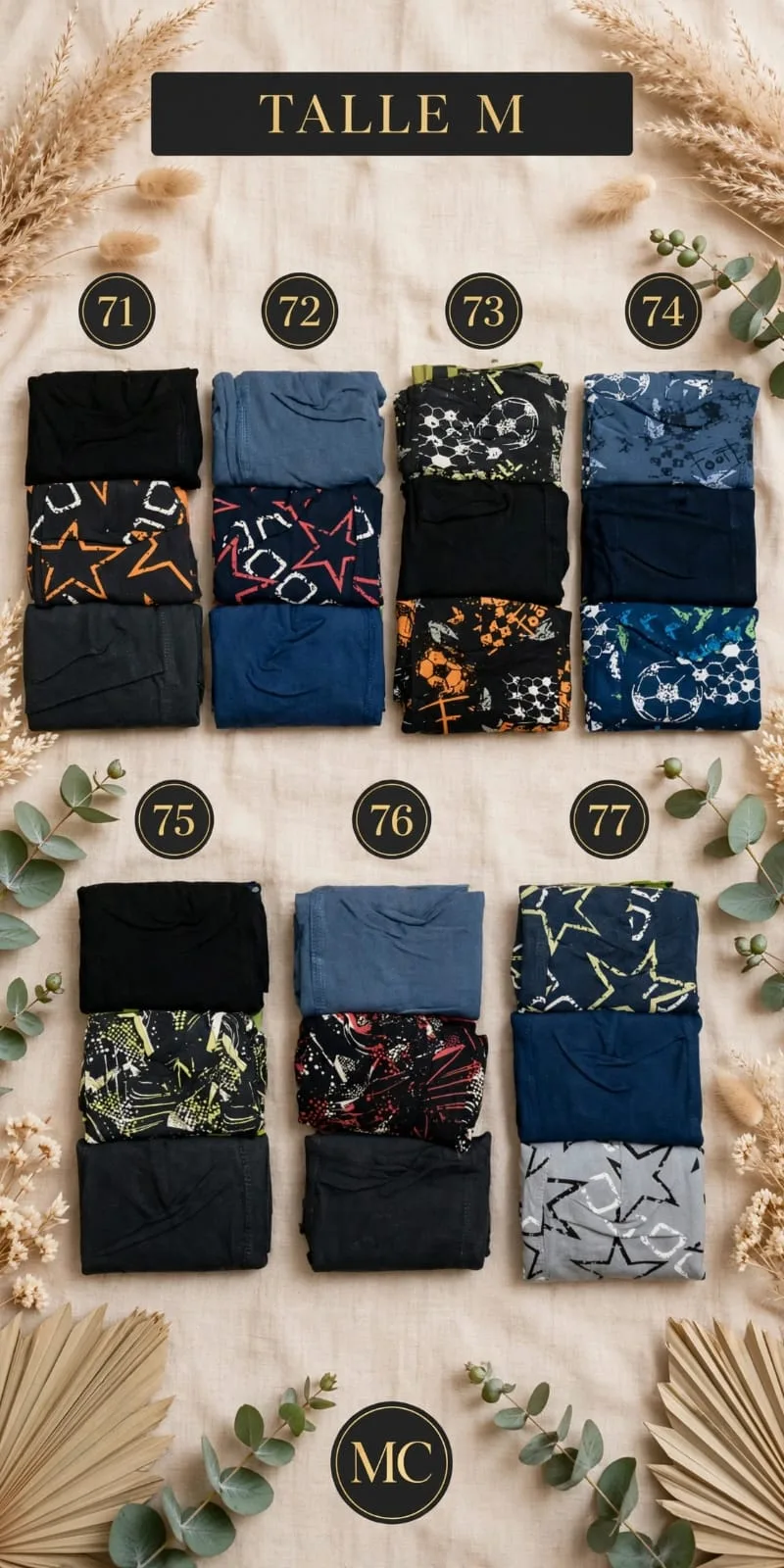 MC16 Pack x3 Boxers UOMO talle M
