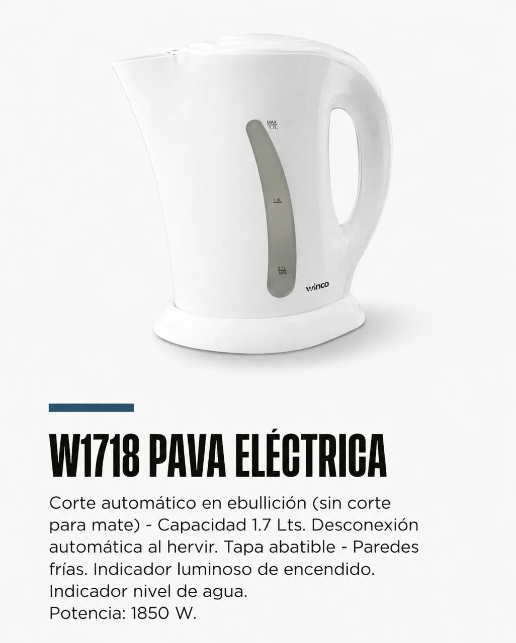Pava Electrica Winco W1718